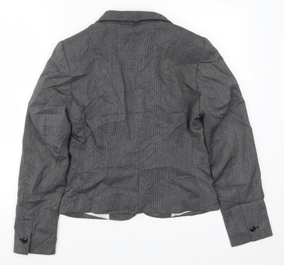 H&M Womens Grey   Jacket Suit Jacket Size 8
