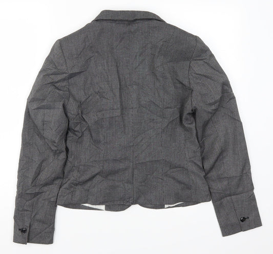 H&M Womens Grey   Jacket Suit Jacket Size 8