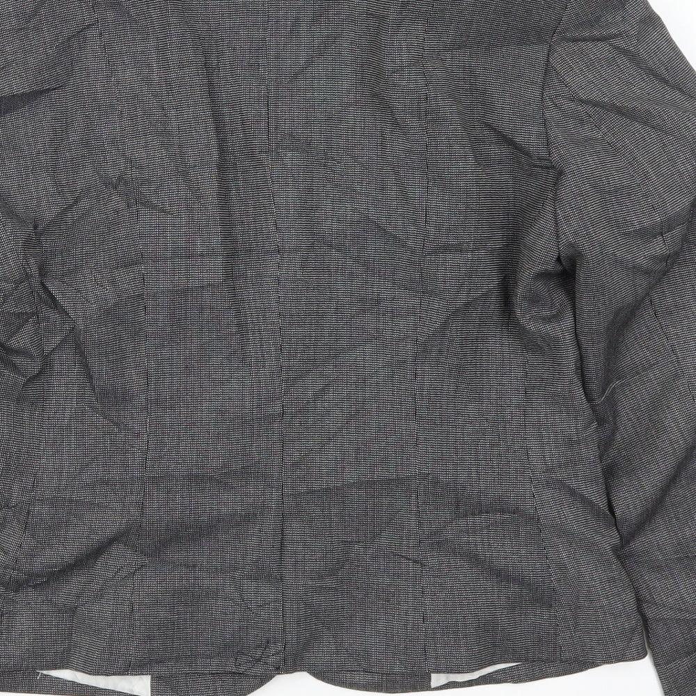 H&M Womens Grey   Jacket Suit Jacket Size 8