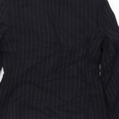 Per Una Womens Blue Striped  Jacket Suit Jacket Size 10