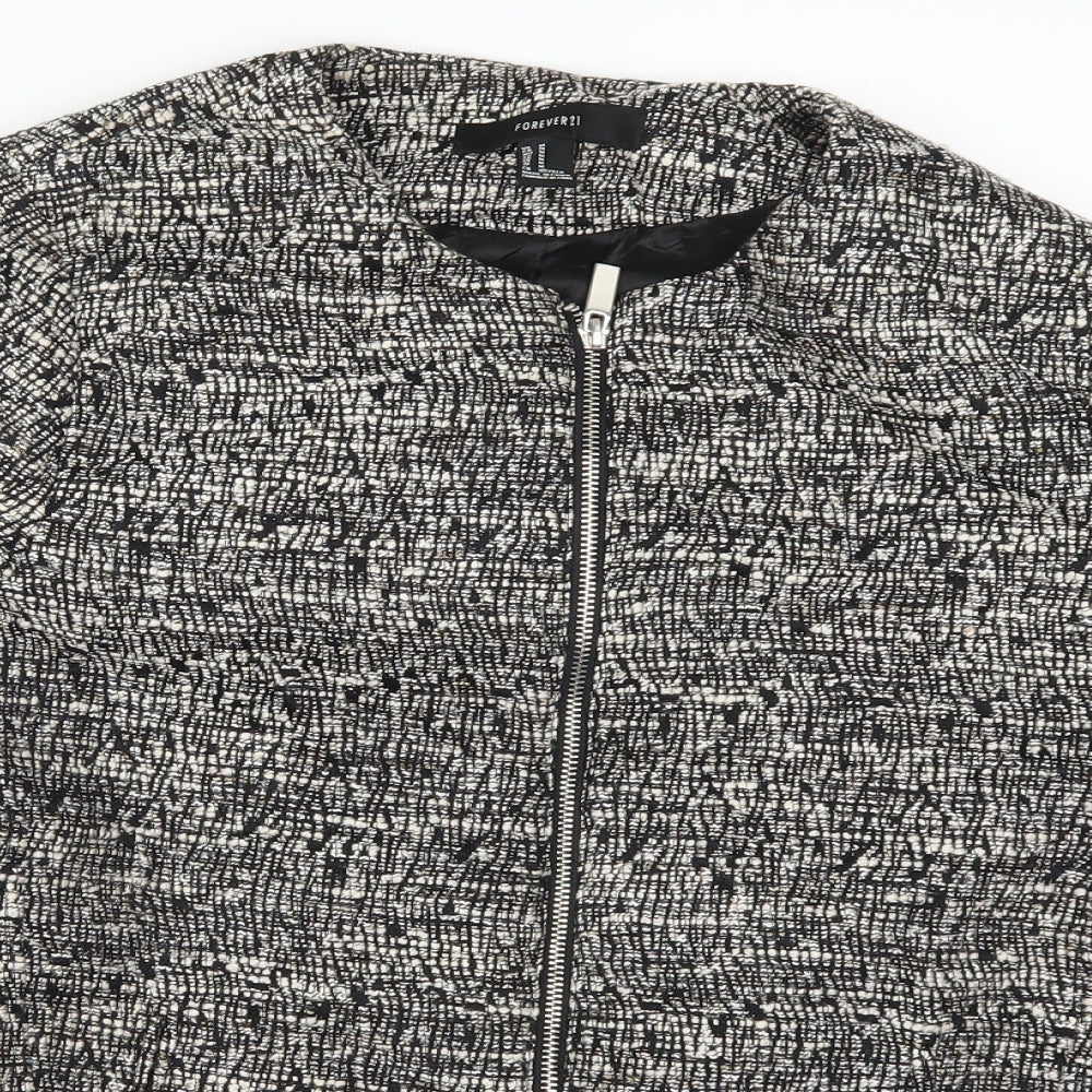 Womens UK Size M FOREVER 21 Grey Jacket