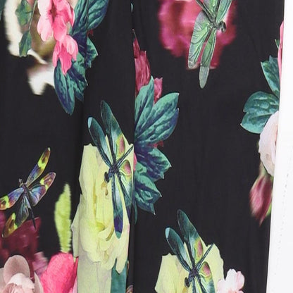 F&F Womens Multicoloured Floral  Trousers  Size 8 L26 in