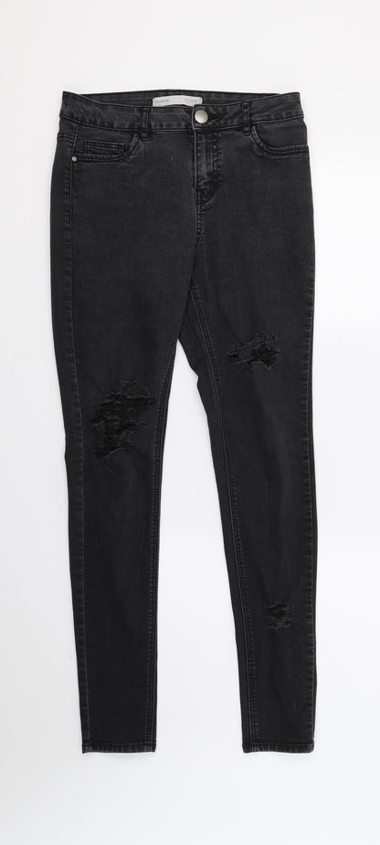 George Womens Black  Denim Skinny Jeans Size 10 L29 in