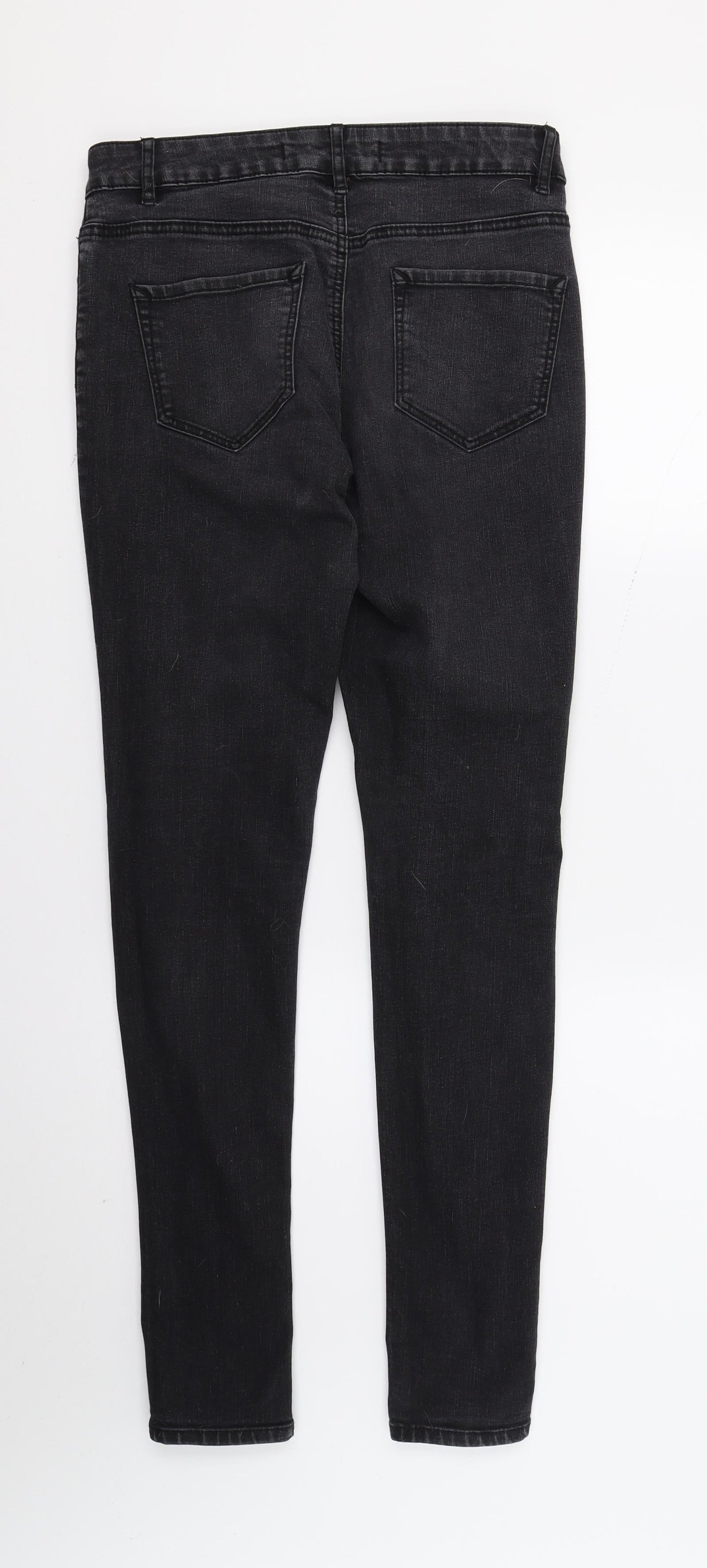 George Womens Black  Denim Skinny Jeans Size 10 L29 in