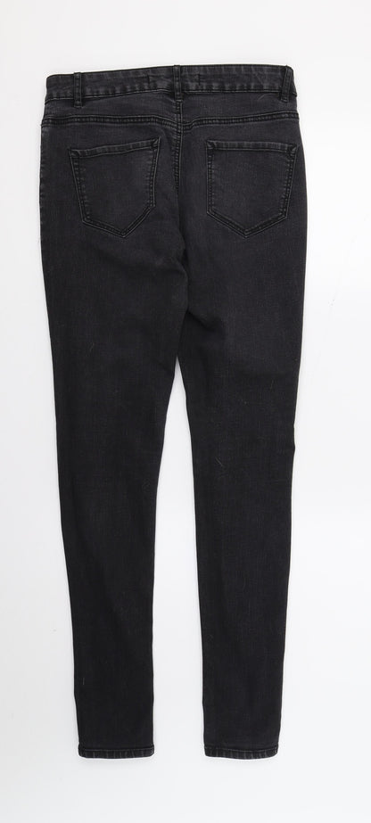 George Womens Black  Denim Skinny Jeans Size 10 L29 in