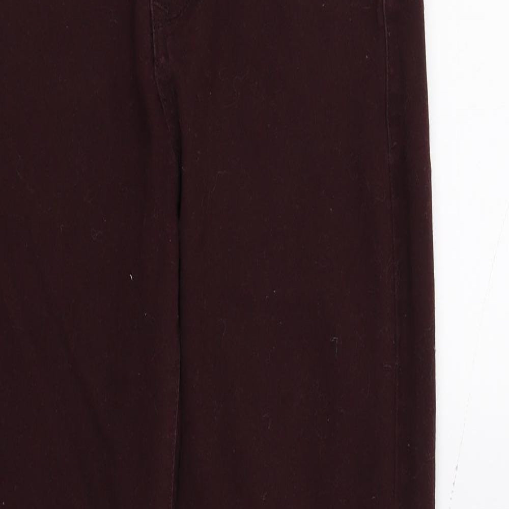 Womens UK Size 10 DenimCo Regular Fit Skinny Purple Jeans
