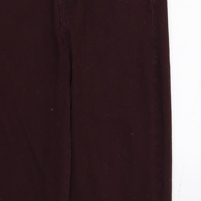 Womens UK Size 10 DenimCo Regular Fit Skinny Purple Jeans
