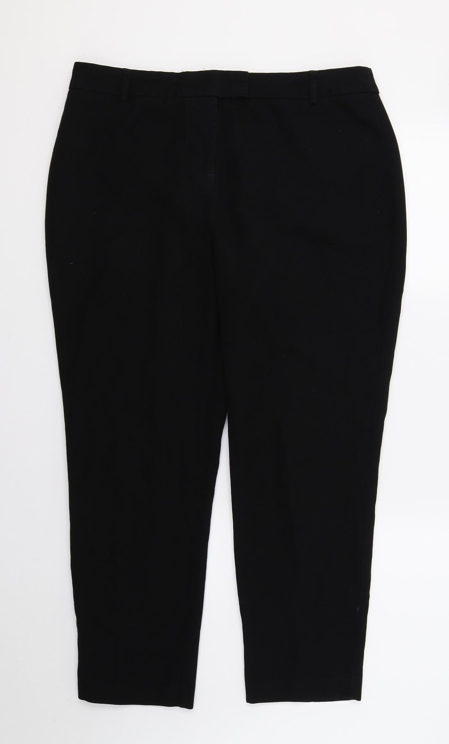 Womens UK Size 14 Papaya Regular Fit  Black Trousers