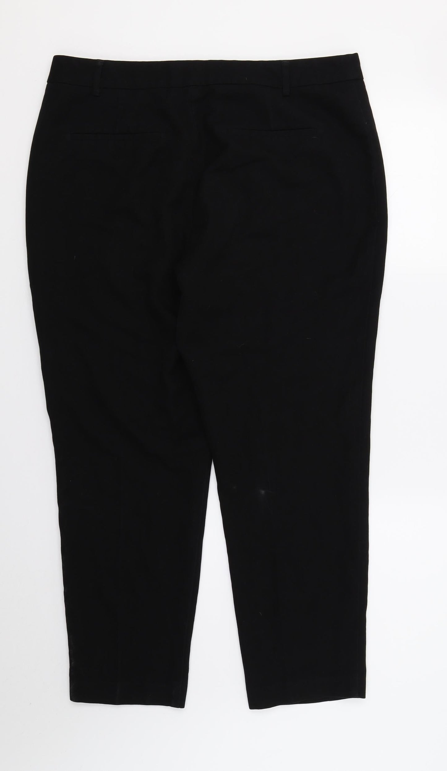 Womens UK Size 14 Papaya Regular Fit  Black Trousers