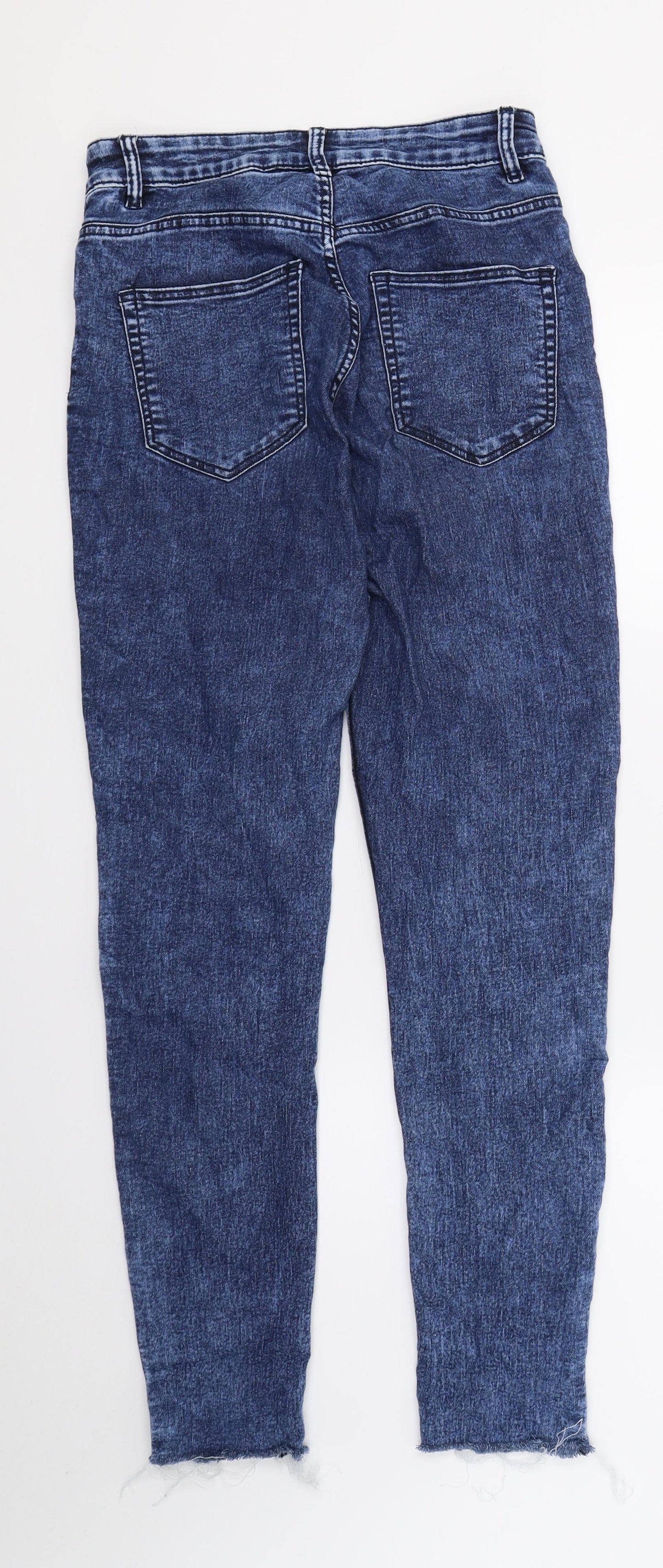 Womens UK Size 10 H&M Regular Fit Skinny Blue Jeans