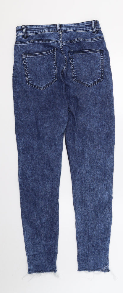 Womens UK Size 10 H&M Regular Fit Skinny Blue Jeans
