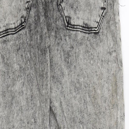 Bershka Mens Grey  Denim Straight Jeans  L28 in