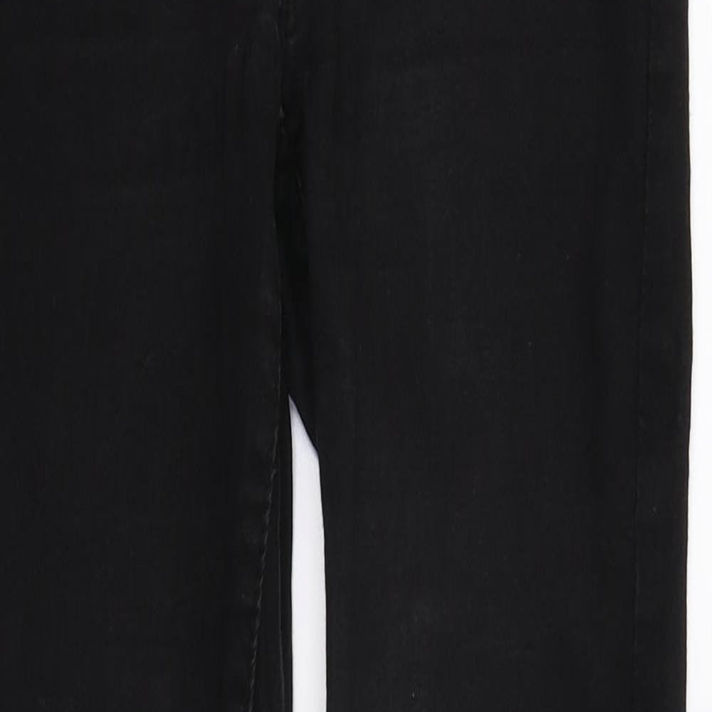 Womens UK Size 10 DenimCo Regular Fit Skinny Black Jeans