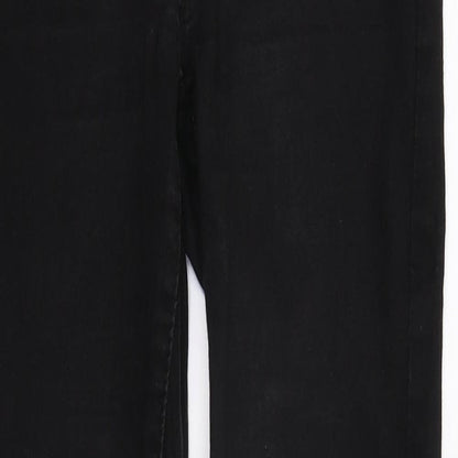 Womens UK Size 10 DenimCo Regular Fit Skinny Black Jeans