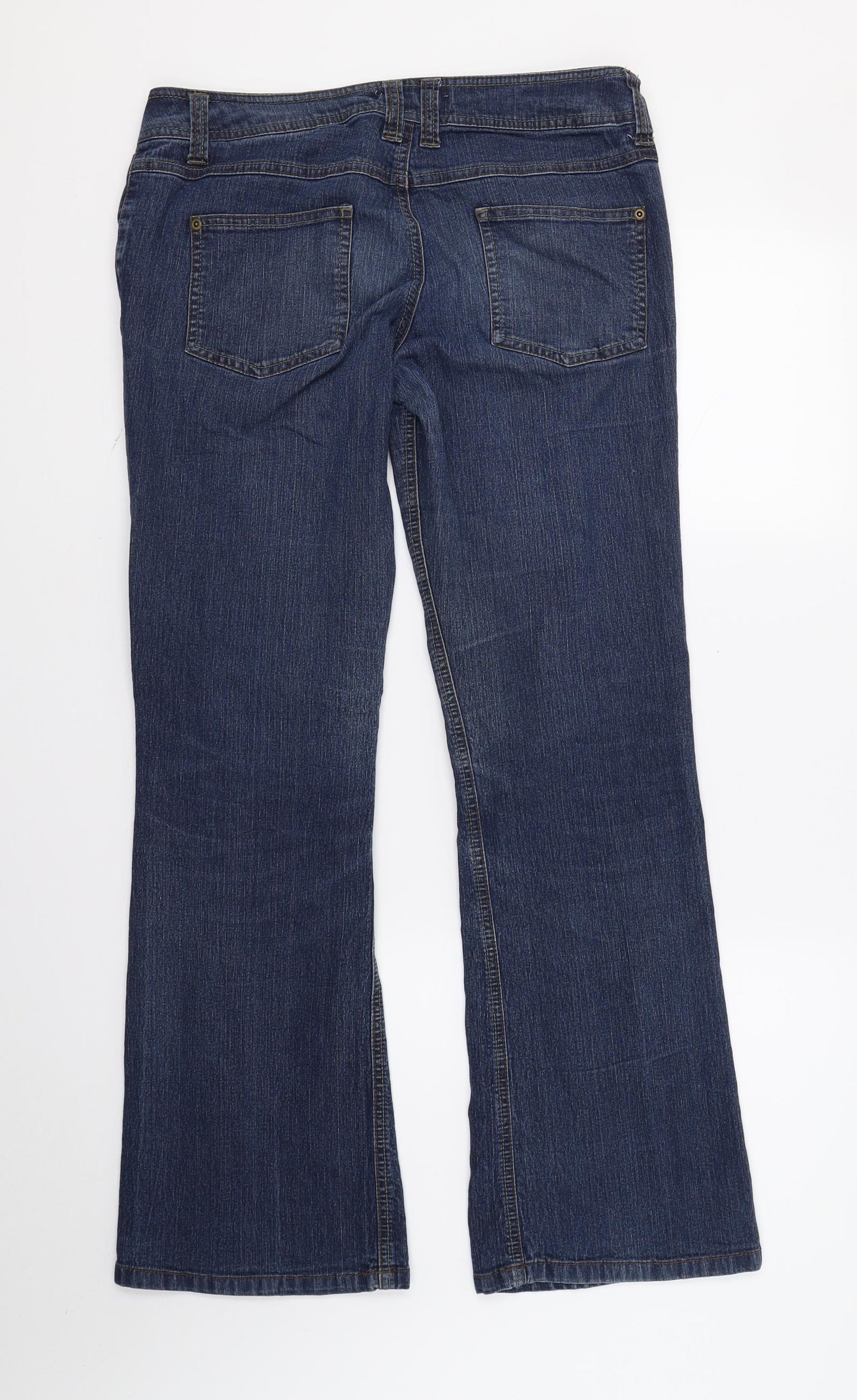 Dorothy Perkins Womens Blue  Denim Straight Jeans Size 12 L30 in