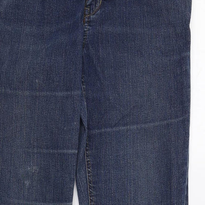 Dorothy Perkins Womens Blue  Denim Straight Jeans Size 12 L30 in