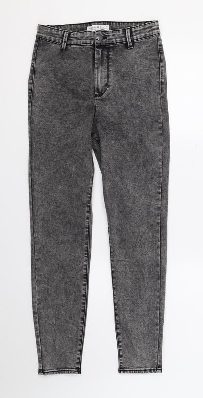 Womens UK Size 10 DenimCo Regular Fit Skinny Grey Jeans