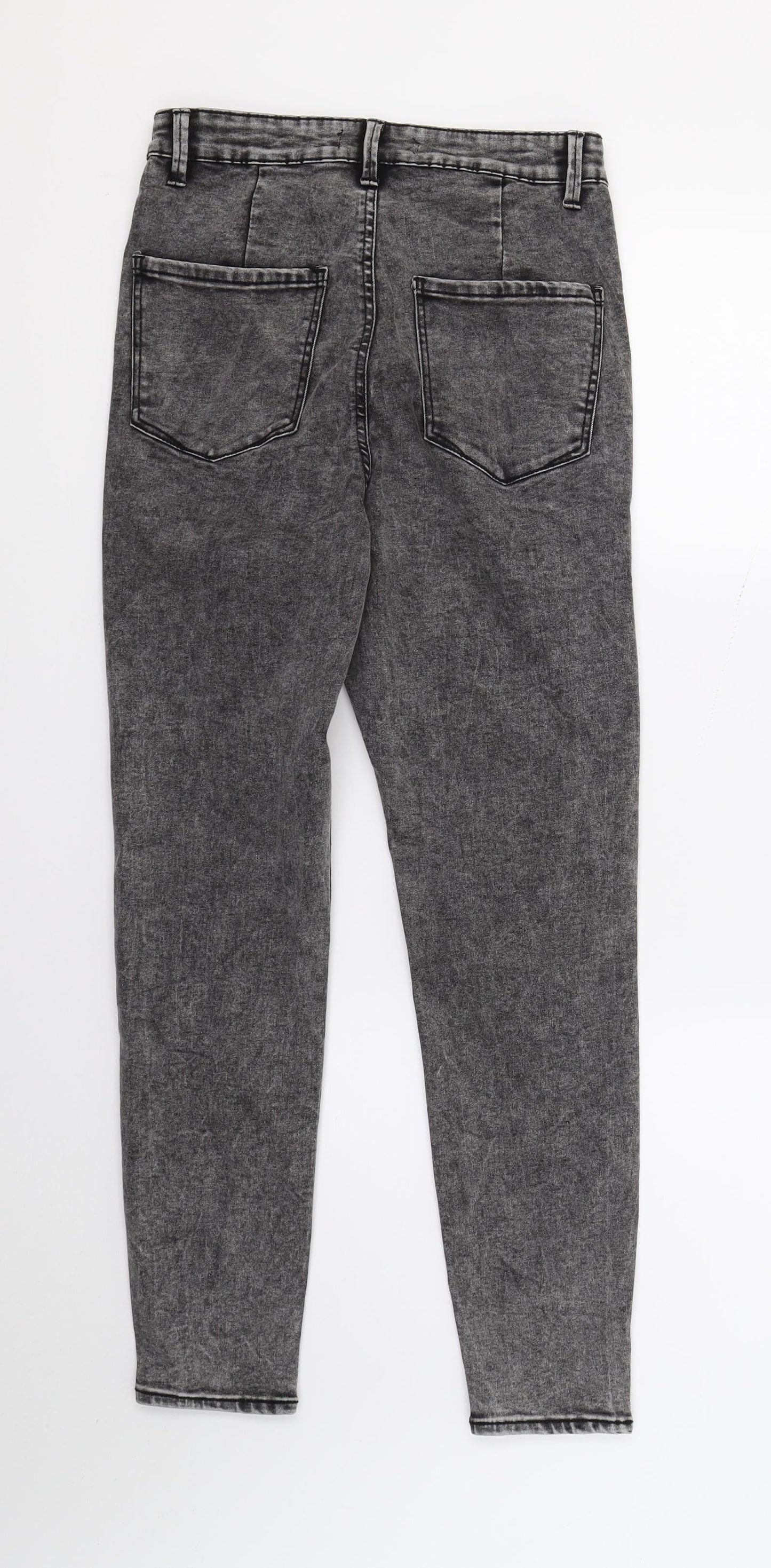 Womens UK Size 10 DenimCo Regular Fit Skinny Grey Jeans