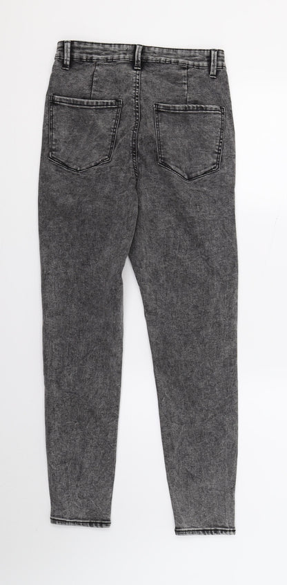 Womens UK Size 10 DenimCo Regular Fit Skinny Grey Jeans