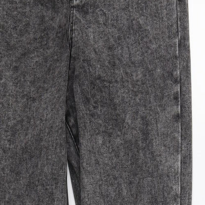 Womens UK Size 10 DenimCo Regular Fit Skinny Grey Jeans