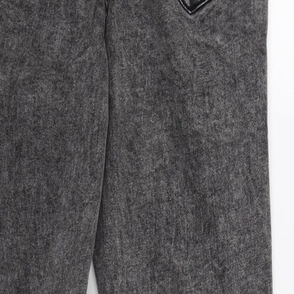 Womens UK Size 10 DenimCo Regular Fit Skinny Grey Jeans