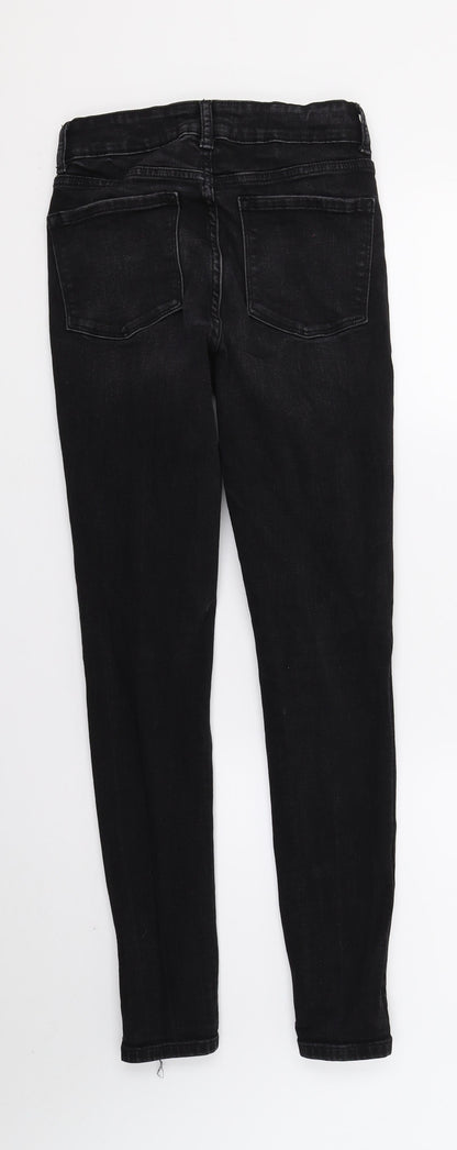 Womens UK Size 6 DenimCo Regular Fit Skinny Black Jeans