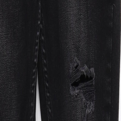 Womens UK Size 6 DenimCo Regular Fit Skinny Black Jeans