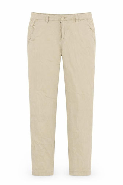 Womens UK Size 8 Pull&Bear Regular Fit Chino Beige Trousers