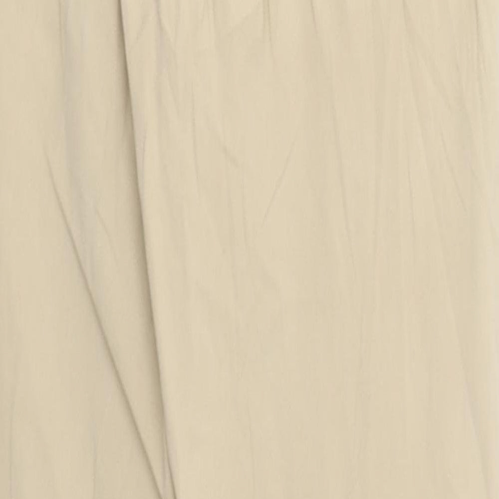 Womens UK Size 8 Pull&Bear Regular Fit Chino Beige Trousers