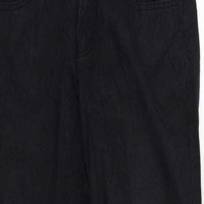 Lemmi Mens Black  Denim Straight Jeans  L26 in