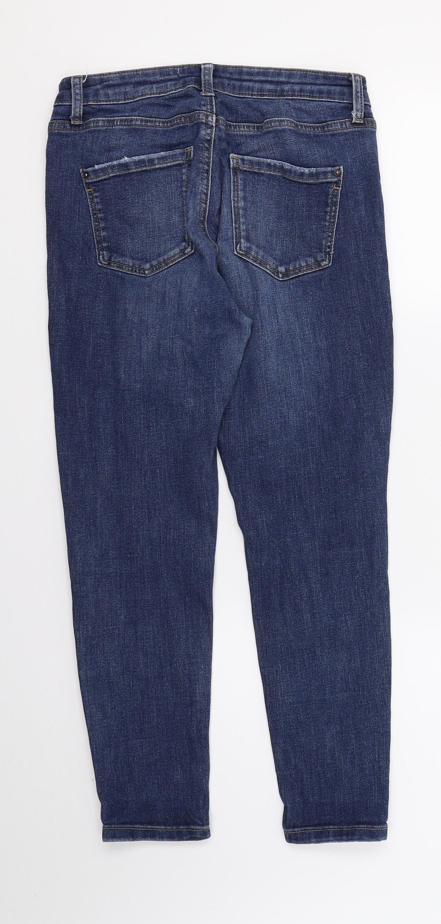 Dorothy Perkins Womens Blue  Denim Skinny Jeans Size 8 L24 in