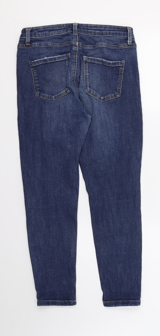 Dorothy Perkins Womens Blue  Denim Skinny Jeans Size 8 L24 in