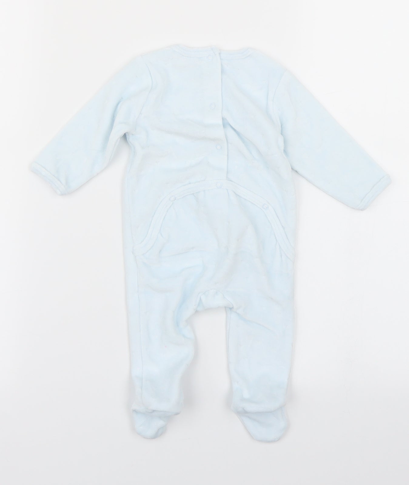 Vertbaudet Boys Blue   Babygrow One-Piece Size 0-3 Months  - Bear