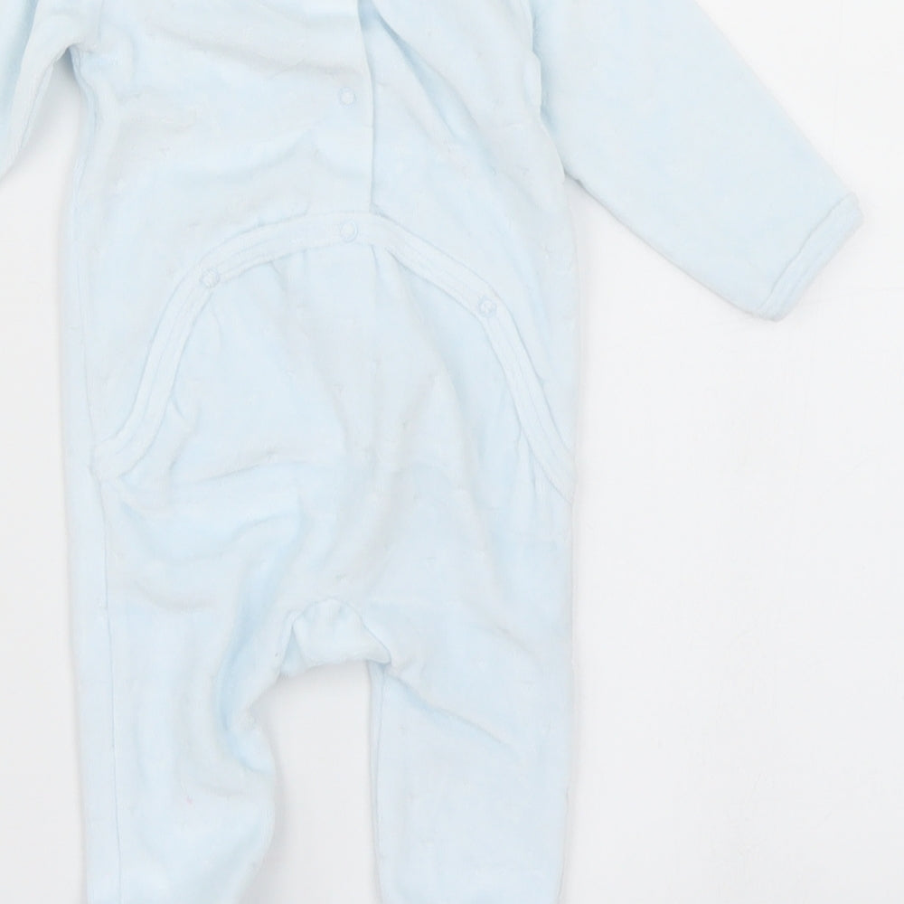 Vertbaudet Boys Blue   Babygrow One-Piece Size 0-3 Months  - Bear