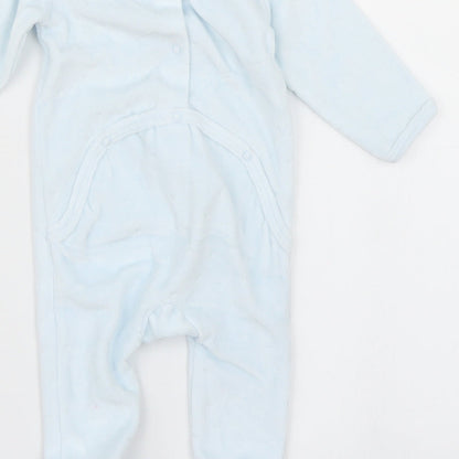 Vertbaudet Boys Blue   Babygrow One-Piece Size 0-3 Months  - Bear