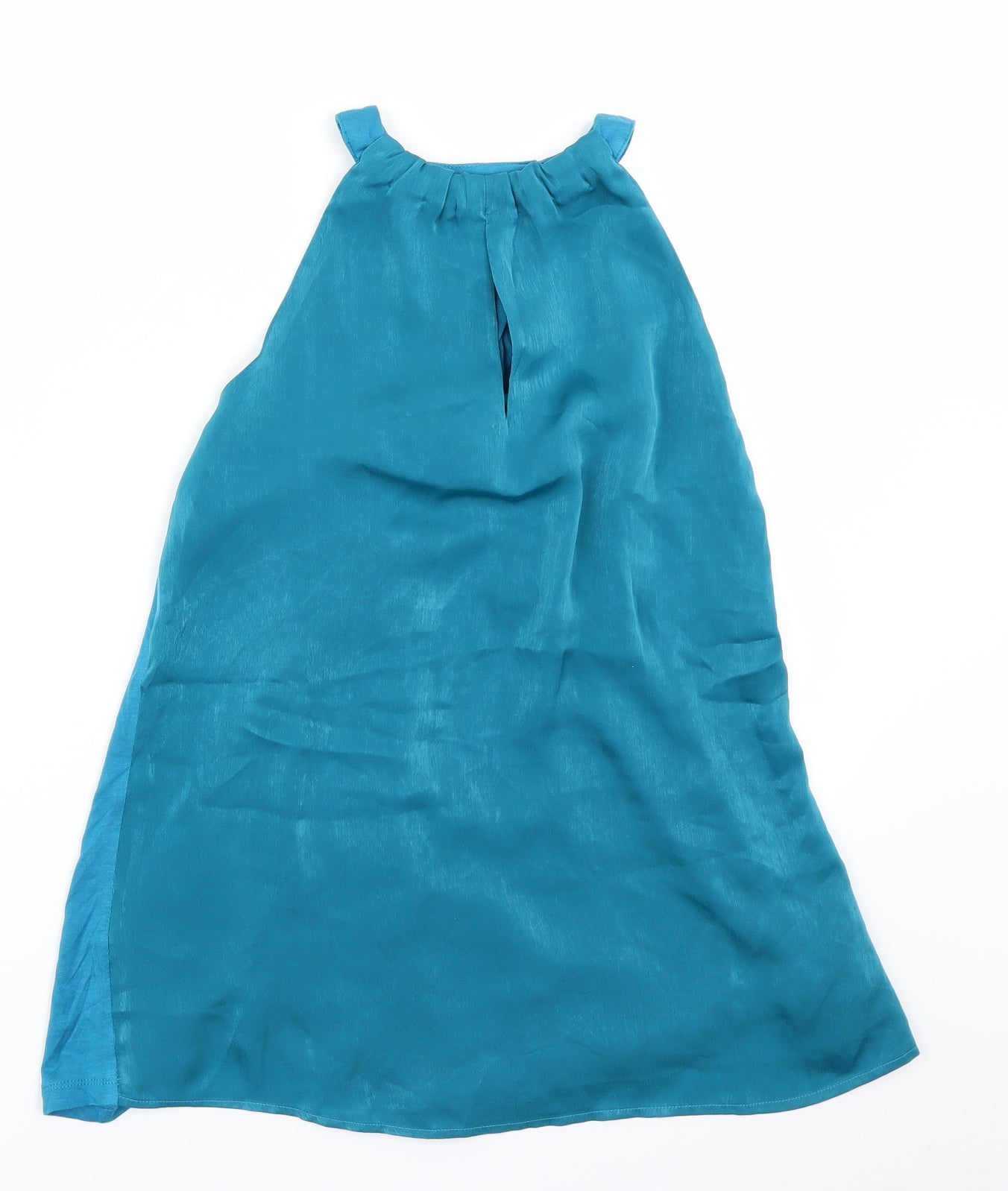 V Womens Blue   Basic Blouse Size 8