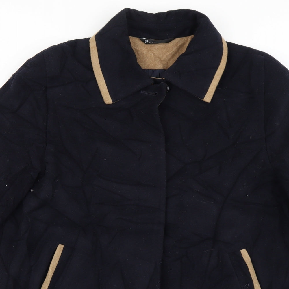 Womens UK Size 16 BHS Blue Overcoat