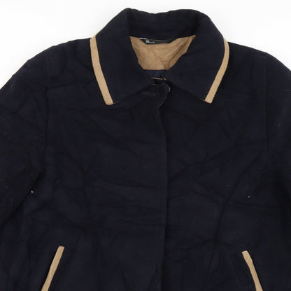 Womens UK Size 16 BHS Blue Overcoat