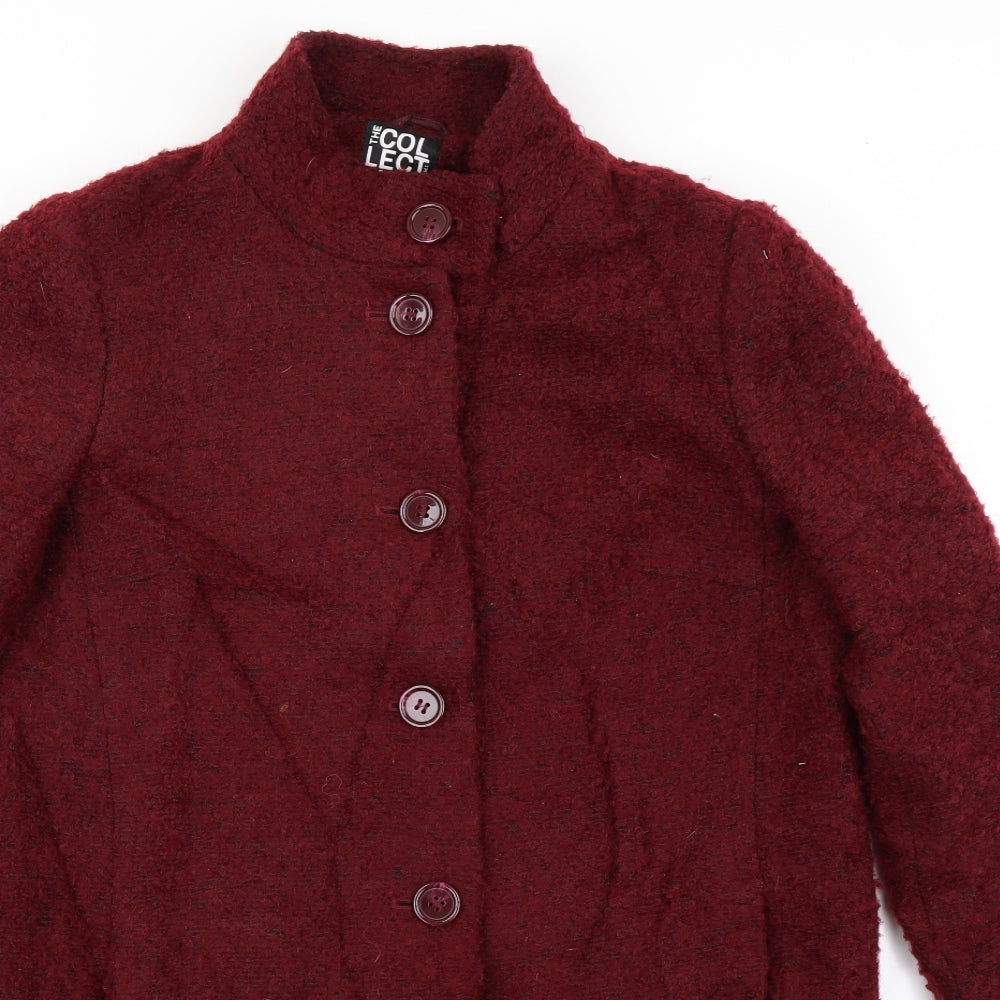 Womens UK Size 14 The Collection Red Overcoat