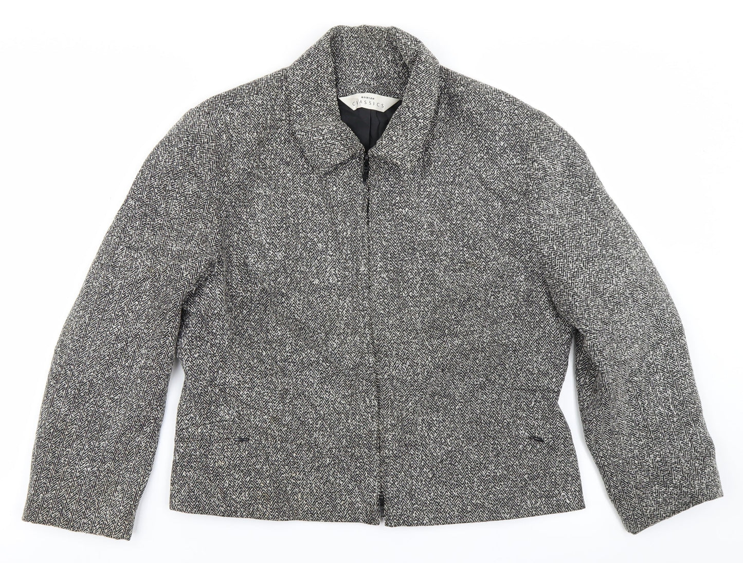 Classics Womens Grey   Jacket  Size 14