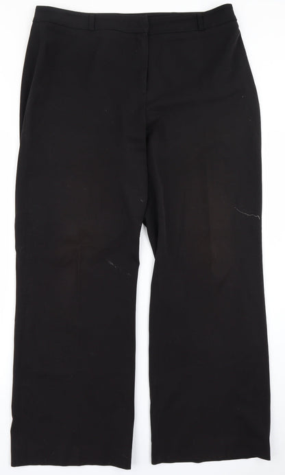 Womens UK Size 36 in CMD Regular Fit  Black Trousers