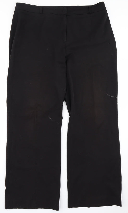 Womens UK Size 36 in CMD Regular Fit  Black Trousers