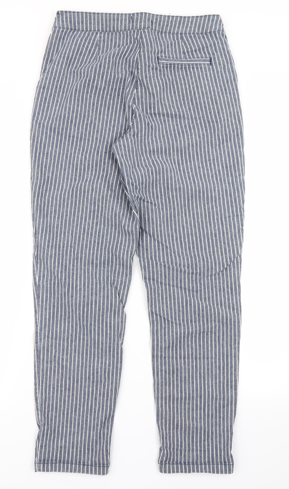 Monsoon Womens Blue Striped Denim Skinny Jeans Size 8 L26 in