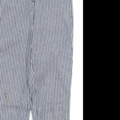 Monsoon Womens Blue Striped Denim Skinny Jeans Size 8 L26 in