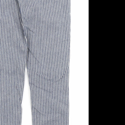 Monsoon Womens Blue Striped Denim Skinny Jeans Size 8 L26 in