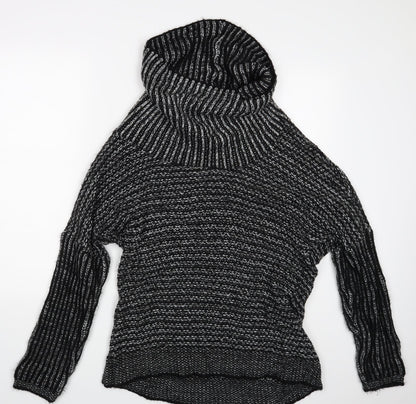 Womens UK Size One Size Yessica Black Pullover Jumper