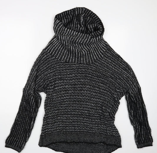 Womens UK Size One Size Yessica Black Pullover Jumper