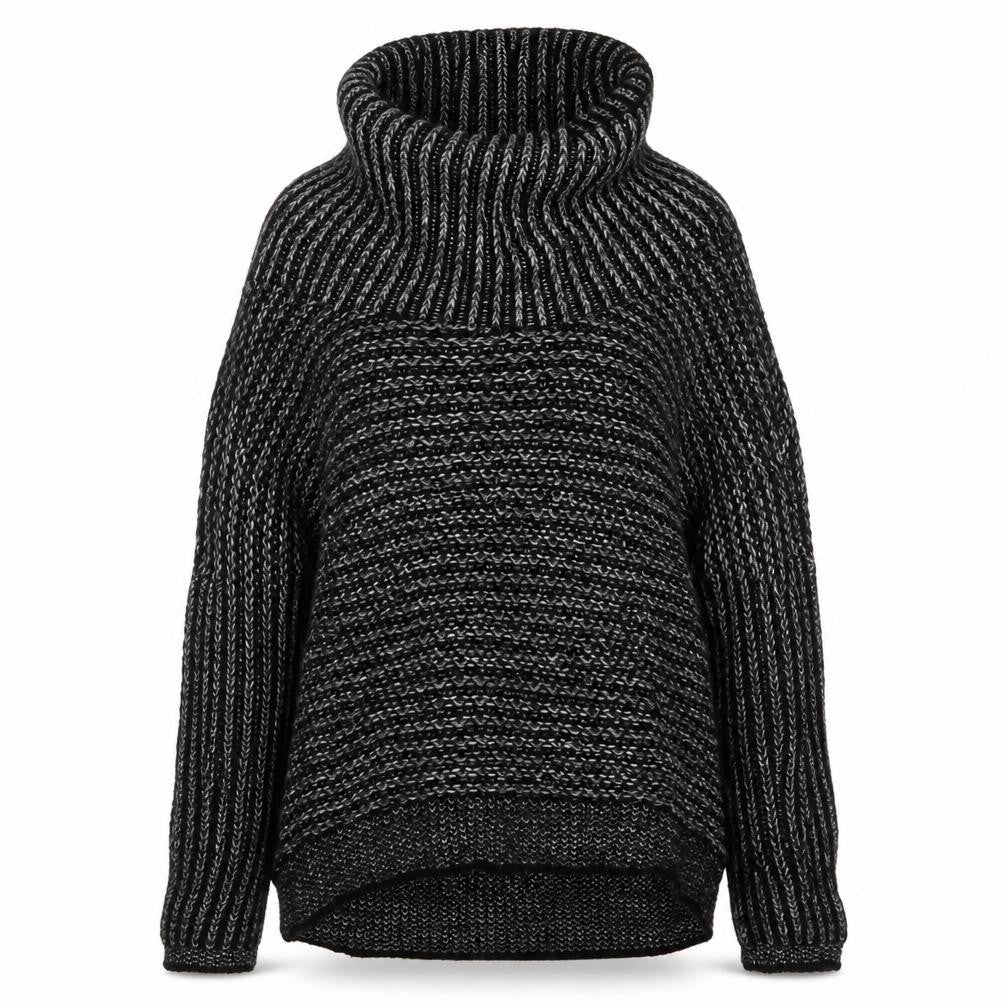 Womens UK Size One Size Yessica Black Pullover Jumper