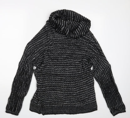 Womens UK Size One Size Yessica Black Pullover Jumper