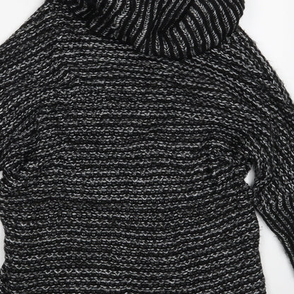 Womens UK Size One Size Yessica Black Pullover Jumper